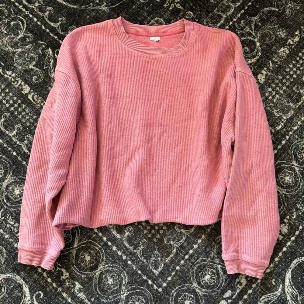 Corded crewneck
